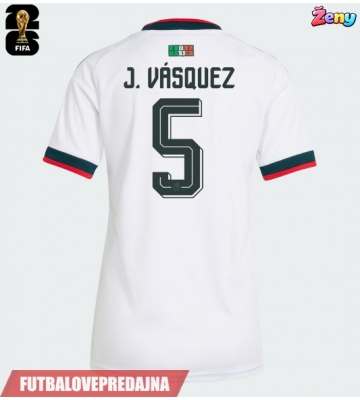 Lacne Ženy Futbalové dres Mexiko Johan Vasquez #5 MS 2026 Krátky Rukáv - Preč